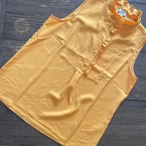 Yellow sleeveless top from J Crew